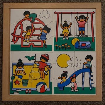 Educo Puzzel speeltuin (4 puzzeltjes), Verzenden, Nieuw