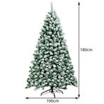 2dekans | Coast Besneeuwde Kunstkerstboom met LED Wit/Groen, Ophalen of Verzenden, Zo goed als nieuw