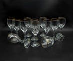 Fratelli Fumo - Drinkset (12) - 24 kt goud - Rode wijnglazen