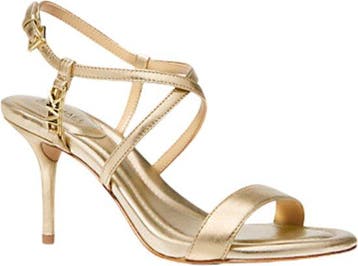 Michael Kors Veronica Heeled Sandalen Dames - Pale Gold - Ma, Kleding | Dames, Schoenen, Verzenden, Nieuw