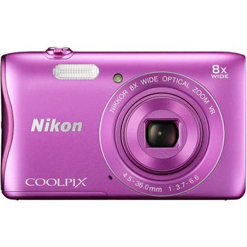 Nikon Coolpix S3700 Digitale Compact Camera - Roze (In doos), Verzenden, Zo goed als nieuw