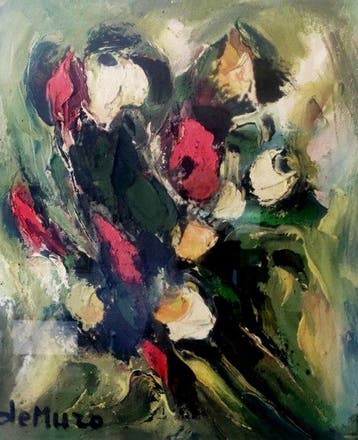 Antonio De Muro (1924-1992) - Fiori anemoni e papaveri