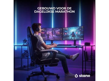 Stane ST-0029 - Ergonomische Gamestoel - Verstelbaar met, Huis en Inrichting, Bureaustoelen, Verzenden, Zo goed als nieuw