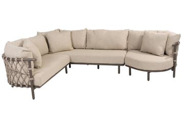 Ezra modulaire organiche hoek loungeset 4 delig keramiek, Ophalen of Verzenden, Nieuw