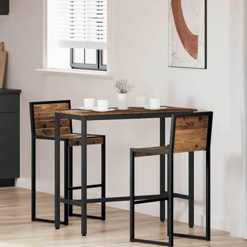 vidaXL Tafel Oudhout 100 x 50 x 90,5 cm Engineered hout en, Huis en Inrichting, Tafels | Salontafels, Verzenden, Nieuw, Overige houtsoorten