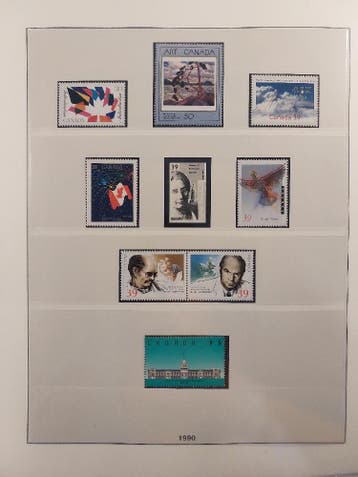 Canada 1990-1994 verzameling in Lindner album, Postzegels en Munten, Ophalen of Verzenden