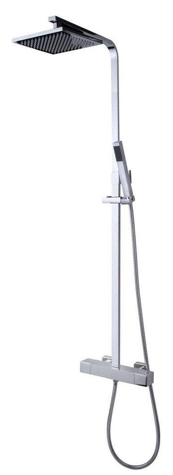 Rombo douche-opbouwset + therm, kraan chroom, Verzenden, Nieuw