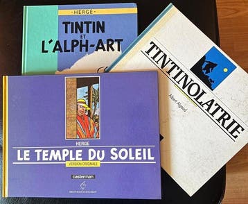 Hergé - 3 boeken Kuifje/Hergé - 1986-1988, Boeken, Stripboeken, Nieuw