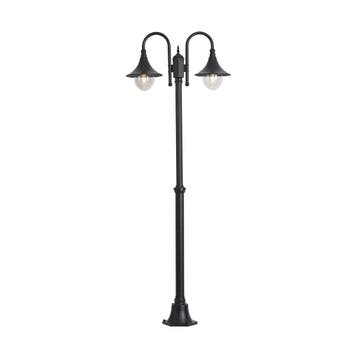 Klassieke buitenlantaarn zwart 200cm IP44 - Daphne, Verzenden, Nieuw, Aluminium