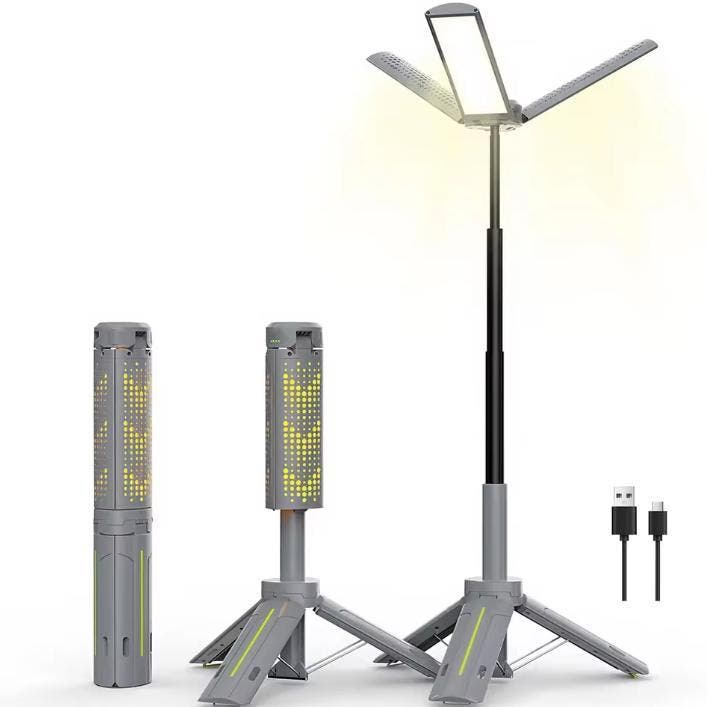 Telescopische Camping Lamp 8000mAh LED met Statief 360°, Doe-het-zelf en Verbouw, Sanitair, Nieuw, Verzenden