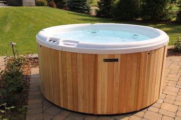 Elektrische spa Red Cedar hottub energiezuinige jacuzzi, Verzenden, Nieuw, Pomp, Vast