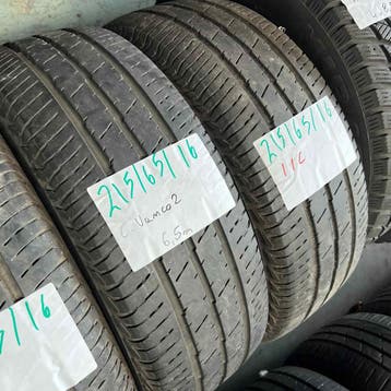 2 x Continental Vanco 2 215-65-16 C Zomerbanden 6,5mm, 16 inch, Ophalen of Verzenden, Band(en), Zomerbanden