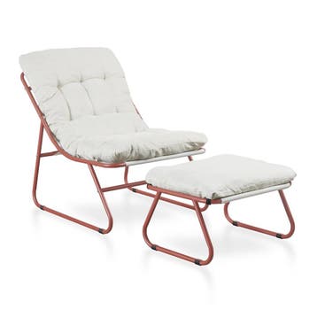 Tuinset Malmö 2-delig terracotta en beige casa.pro, Tuin en Terras, Verzenden, Nieuw