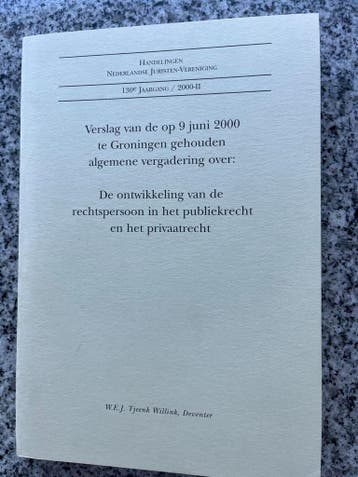 Verslag jaarvergadering van de Nederlandse Juristenver., Gelezen, Verzenden, Nederland, Juridisch en Recht