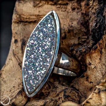 Aura Agaat Ring – Schitterende edelsteenring met irisierende