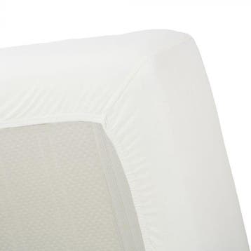 CEVILIT Perkal Hoeslaken voor topper - Wit , 180/210, Verzenden, Wit, Hoeslaken of Sloop, Nieuw
