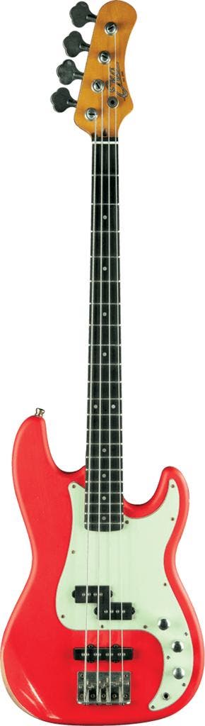 EKO VPJ280V Relic P-Bas basgitaar Fiesta Red, Verzenden, Nieuw