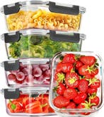HI NATURE™ Vershoudbakjes set Glas - Meal Prep Bakjes -, Ophalen of Verzenden, Nieuw