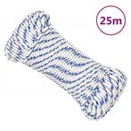 vidaXL Boot touw 3 mm 25 m polypropyleen wit, Verzenden, Nieuw