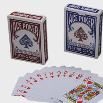 Speelkaarten Set Rood & Blauw - Standaard Poker Deck, Soepel, Hobby en Vrije tijd, Verzenden, Nieuw