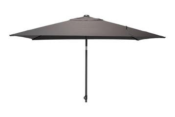 4-Seasons stokparasol Oasis 200 x 250 cm - Antraciet, Verzenden, Nieuw, Stokparasol, Kantelbaar