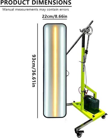 Riulpdr PDR-lamp uitdeuken 93 cm LED met verstelbaar statief, Auto diversen, Verzenden