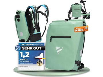 MiVelo Fietstas - 3-in-1 Rugzak & Schoudertas - Waterdicht -, Verzenden, Nieuw, MIVELO