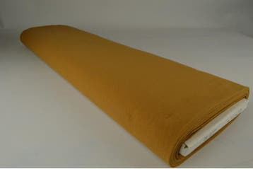 Gewassen katoen – Donker okergeel, 120 cm of meer, Geel, Ophalen of Verzenden, Katoen