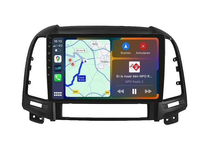 Hyundai Santa Fe Navigatie Radio Apple Carplay Android Auto, Auto diversen, Autoradio's, Nieuw, Ophalen of Verzenden
