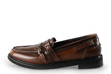 Stefano Lauran Loafers in maat 39 Bruin, Kleding | Dames, Schoenen, Bruin, Verzenden, Overige typen, Zo goed als nieuw