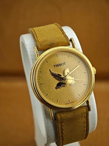 Tissot - Pegasus Motif Quartz – Swiss Made – Gold Plated, Nieuw