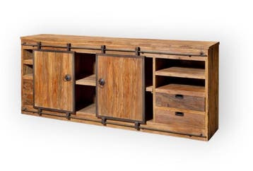 Dressoir Joop teak hout in de maat 200/95/50, Nieuw