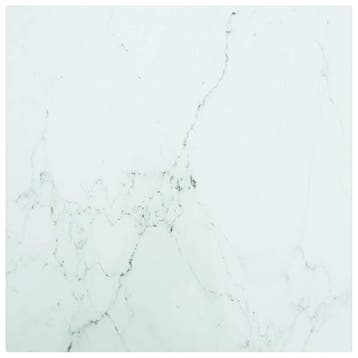 vidaXL Tafelblad 40x40 cm 6 mm gehard glas met marmeren, Verzenden, Nieuw