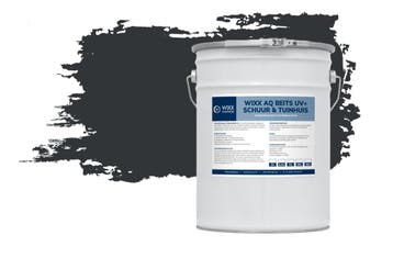 Wixx AQ Schuur en Tuinhuis Beits UV+ RAL 7021 | Zwartgrijs, Verzenden, Zwart, Nieuw, Beits