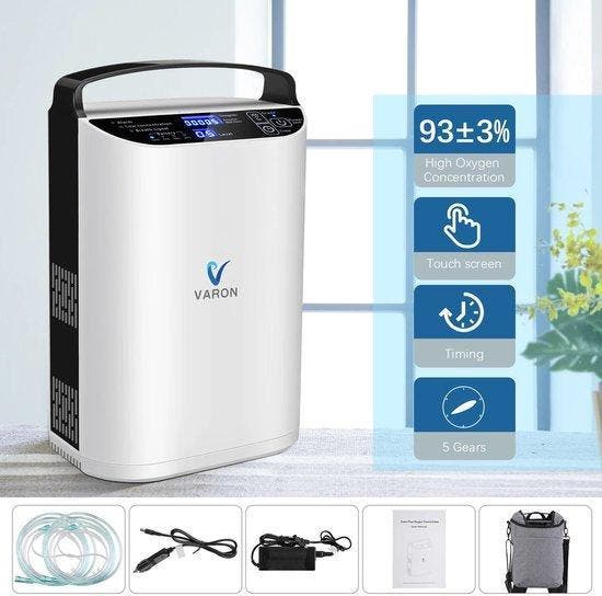Zuurstofconcentrator – Oxygenerator – Zuurstofmachine - 93%, Diversen, Verpleegmiddelen, Nieuw