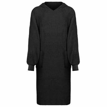 vidaXL Deken hoodie KINN Zwart XL Katoen, Verzenden, Nieuw