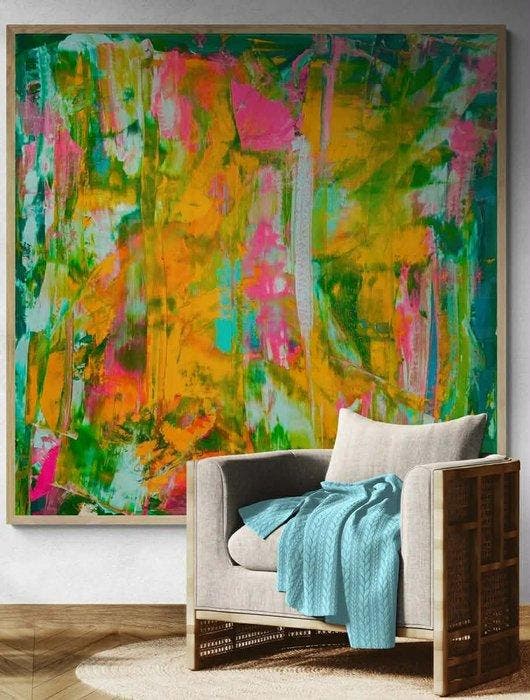 Giogia fl - Arrullo De Estrellas-XXL, Antiek en Kunst, Kunst | Schilderijen | Modern