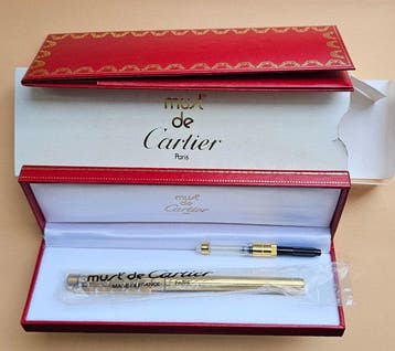 Cartier - Must de Cartier plaqué or - Vulpen, Nieuw