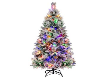 Coast Kunstkerstboom 136 cm - Besneeuwd met Kegels - 160 LED, Diversen, Kerst, Verzenden, Nieuw