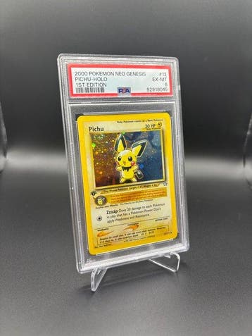 Pokémon - 1 Graded card - Pichu #12 Neo Genesis First, Nieuw
