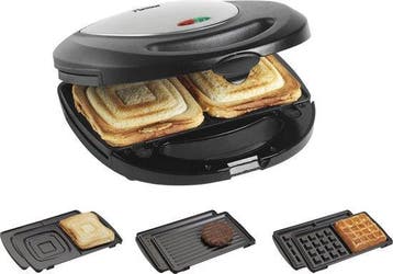 2dekans | Bestron Tosti apparaat - ASM8010 - 760W - 3-in-1, Ophalen of Verzenden, Gebruikt