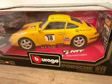 Bburago 1:18 - Modelauto - Porsche 911 Carrera (1993) GT Cup, Nieuw