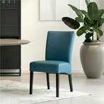 Leren eetkamerstoel Just - Toledo Turquoise (blauw) - Poten, Huis en Inrichting, Stoelen, Blauw, Bohemian, Eigentijds, Klassiek, Retro, Romantisch, Scandinavisch