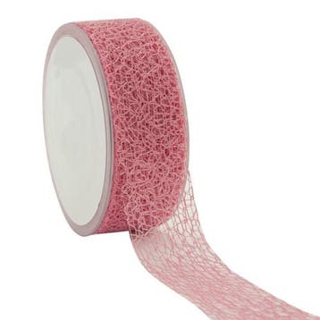 Crispy lint Honeycomb oud Roze 38mm 20mtr, Ophalen of Verzenden, Nieuw, Overige typen
