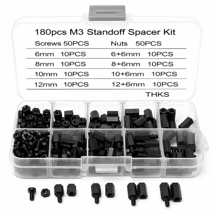 Set van 180 M3 nylon afstandsbusjes voor PCB en moederbord, Doe-het-zelf en Verbouw, Gereedschap | Handgereedschap, Nieuw, Ophalen of Verzenden