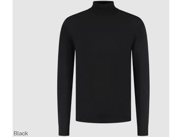 Boston Brothers Coll Pullover - Heren - 100% katoen - Zwart, Verzenden, Nieuw