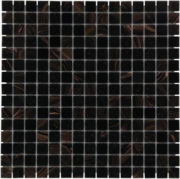 Wand & Vloer Mozaïek Tegels Factory Glas Zwart Goud - Mat.., Nieuw, Ophalen of Verzenden, 20 tot 40 cm, 10 m² of meer