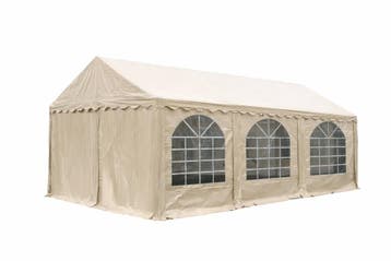 Premium Partytent PVC 3x6x2 mtr in Beige (3x6 meter), Tuin en Terras, Partytenten, Verzenden, Nieuw, 2 meter of meer, Partytent