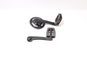 Cranks, trappers en tandwiel | Cortina E-U1, Gebruikt, Crankstel of Pedalen