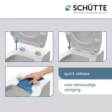 SCHÜTTE WC-Bril 82380 STONE PYRAMID - Duroplast - Soft, Verzenden, Nieuw